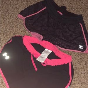 Under armour and fila shorts!!